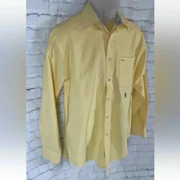 Vintage Tommy Hilfiger Men’s Yellow Long Sleeve Button Down Shirt S relaxed fit - Picture 7 of 15